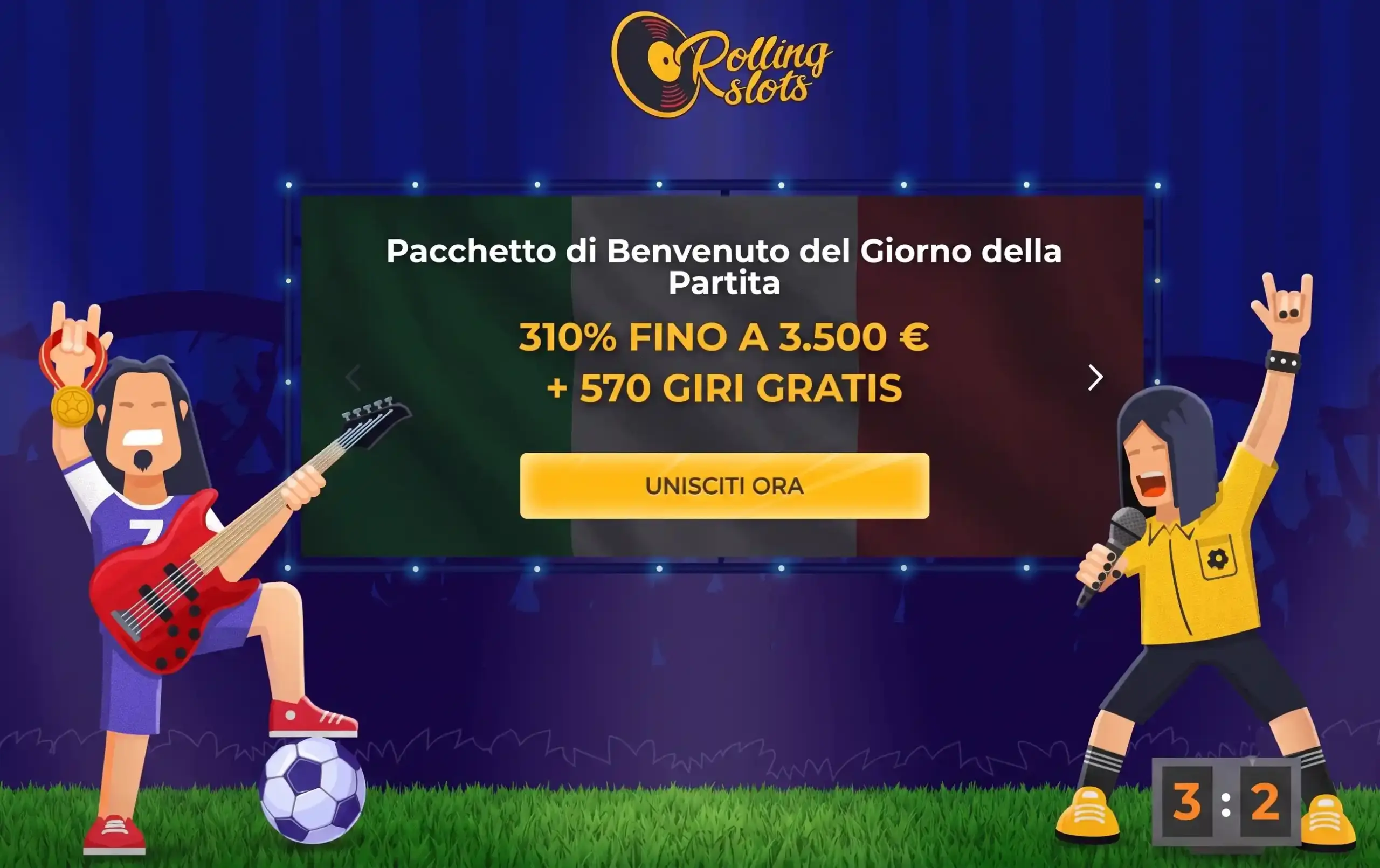 Rolling Slots Casino non AAMS per giocatori italiani